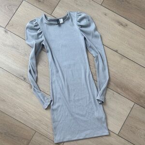H&M Gray Long Sleeve Dress